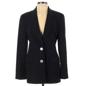 Les Copains Black Wool Blazer Size 4